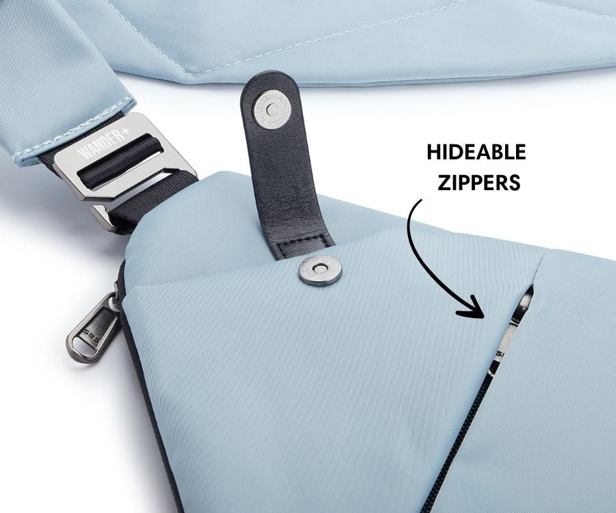 Anti-Theft Travel Bag — Concealed Zipper Design & Secure Front Pockets