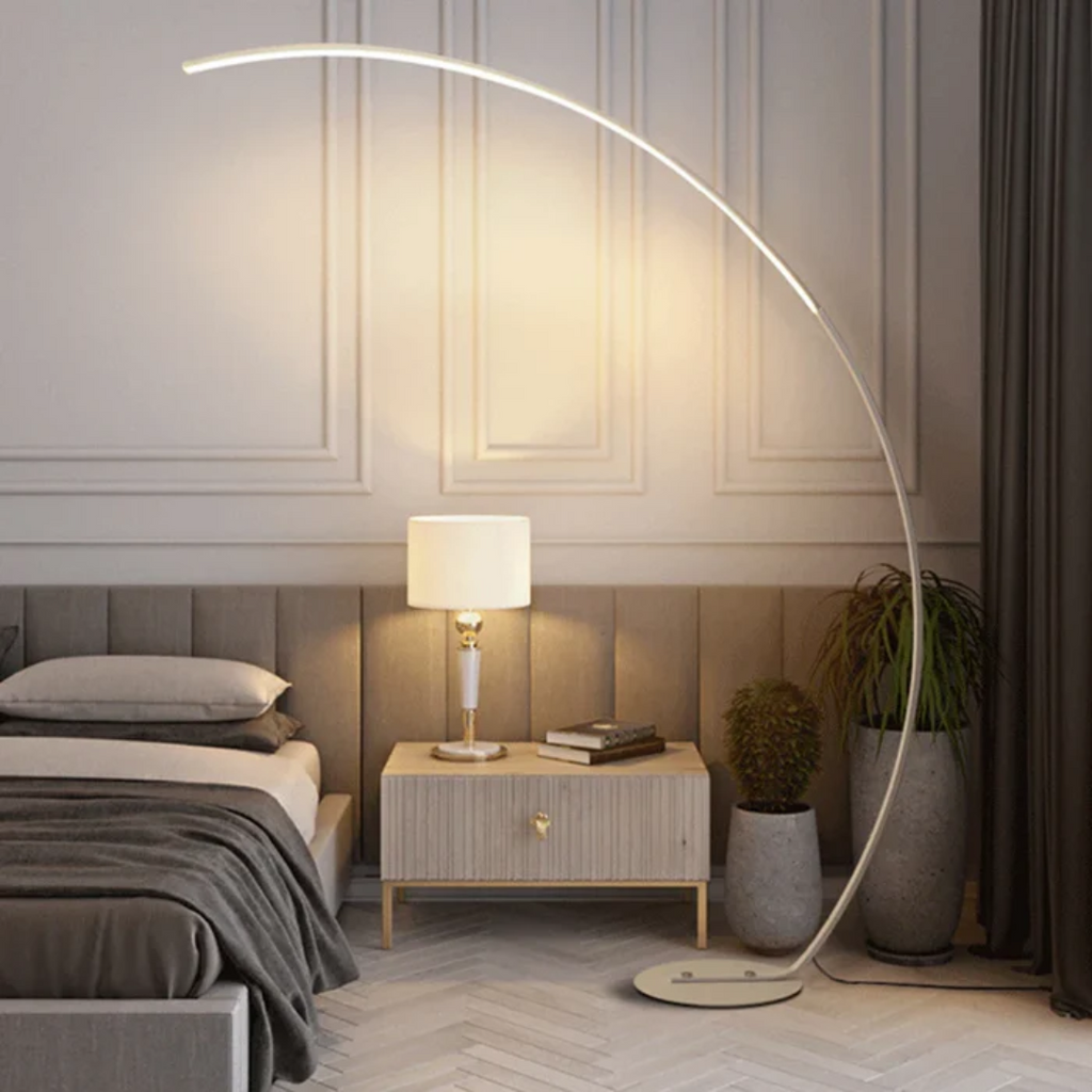 Solmere Arc Floor Lamp For Bedrooms And Living Rooms At Home