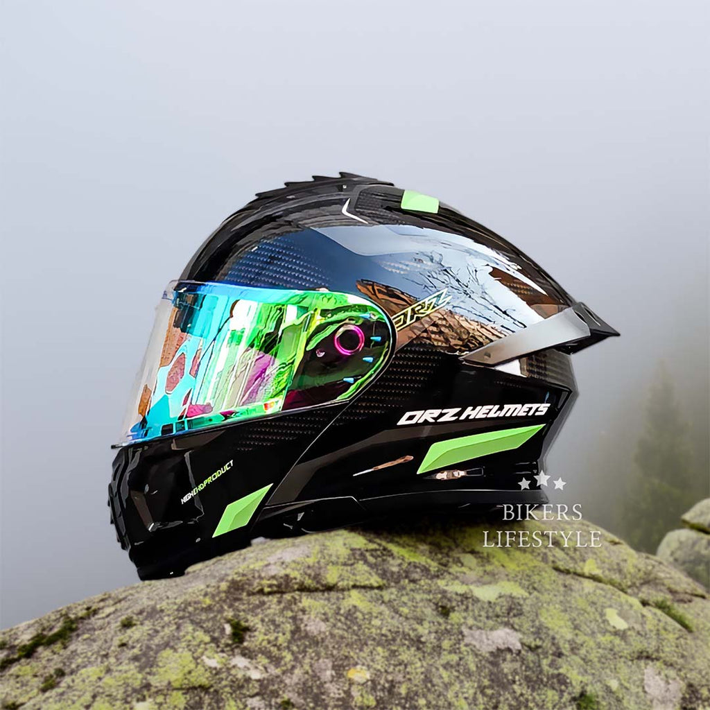 Casco modulare Orz a doppia lente certificato DOT ed ECE