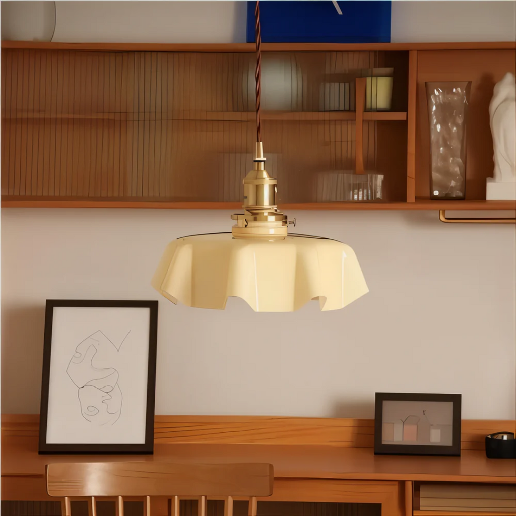 Lampă suspendată vintage Rosette Bloom pentru sufragerii și zone de living