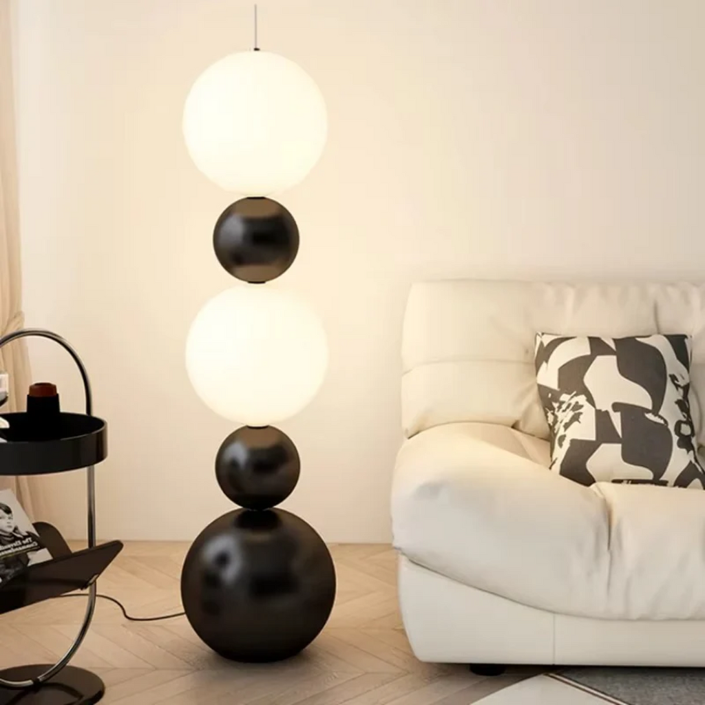 Orenda Gourd-Form Floor Lamp Crafted From Natural Materials And LED Technology