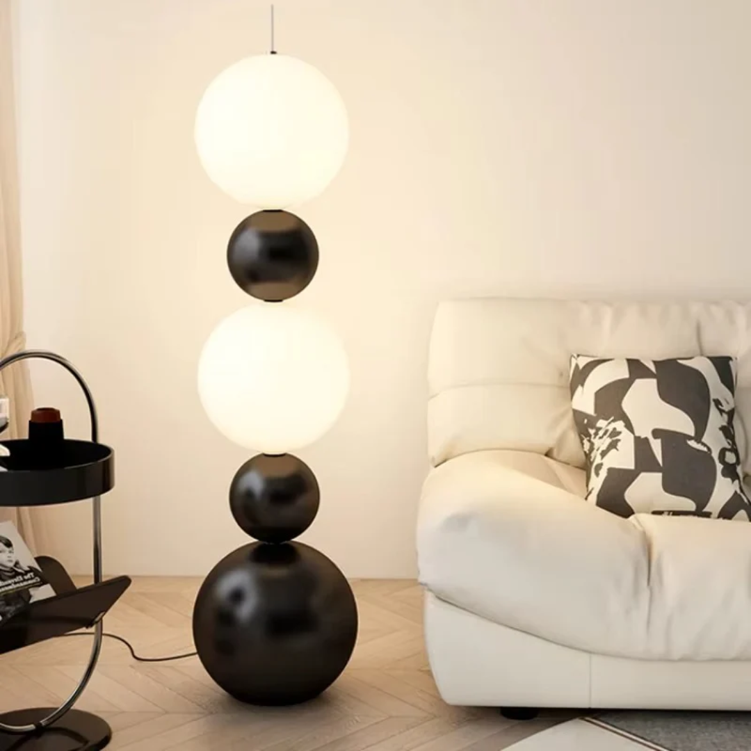 Orenda Gourd-Form Floor Lamp Crafted From Natural Materials And LED Technology