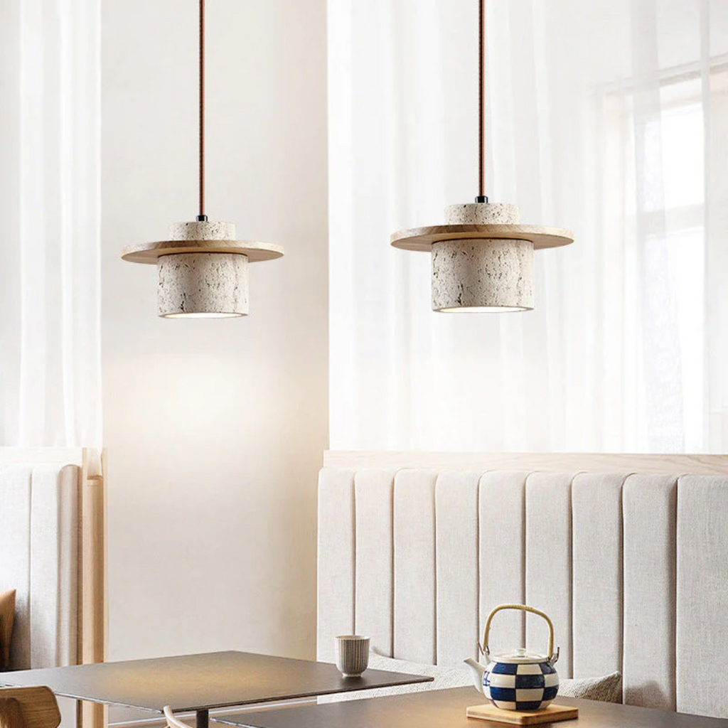 Cavallo Pendant Light By Liora In Travertine For Dining Rooms