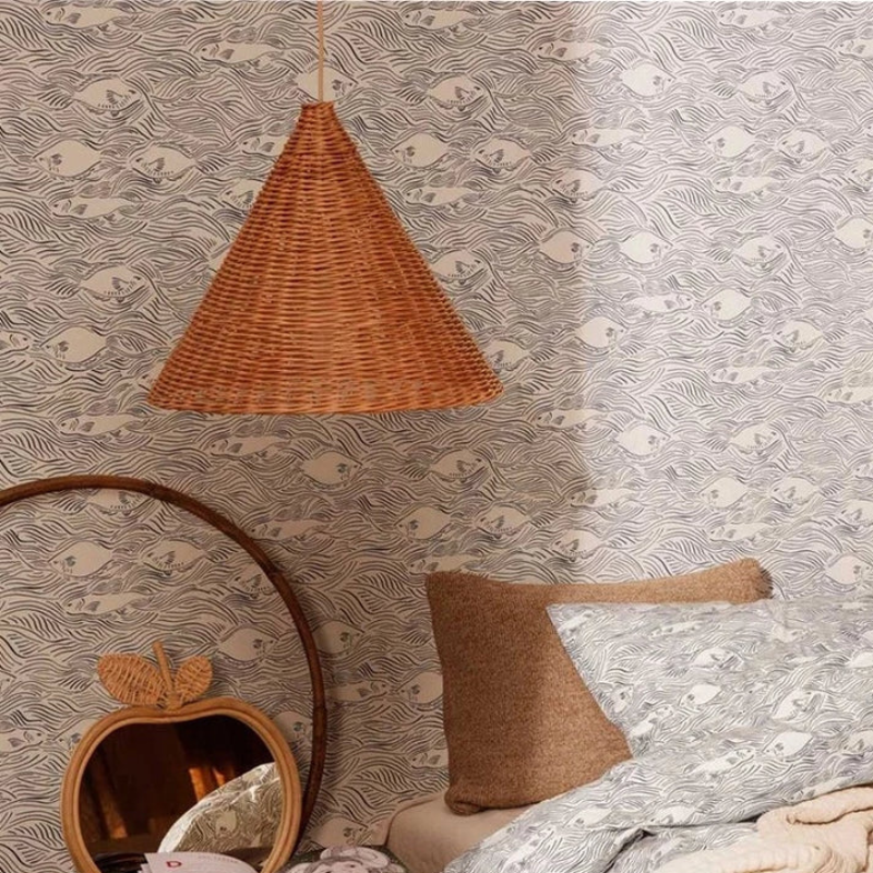 EverBamboo LED Hanging Pendant Light For Scandinavian Ceiling Decor