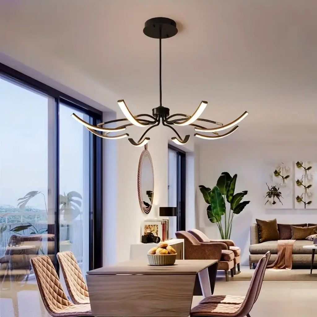 Asteria Modern Aluminum LED Ceiling Fixture For Living Rooms