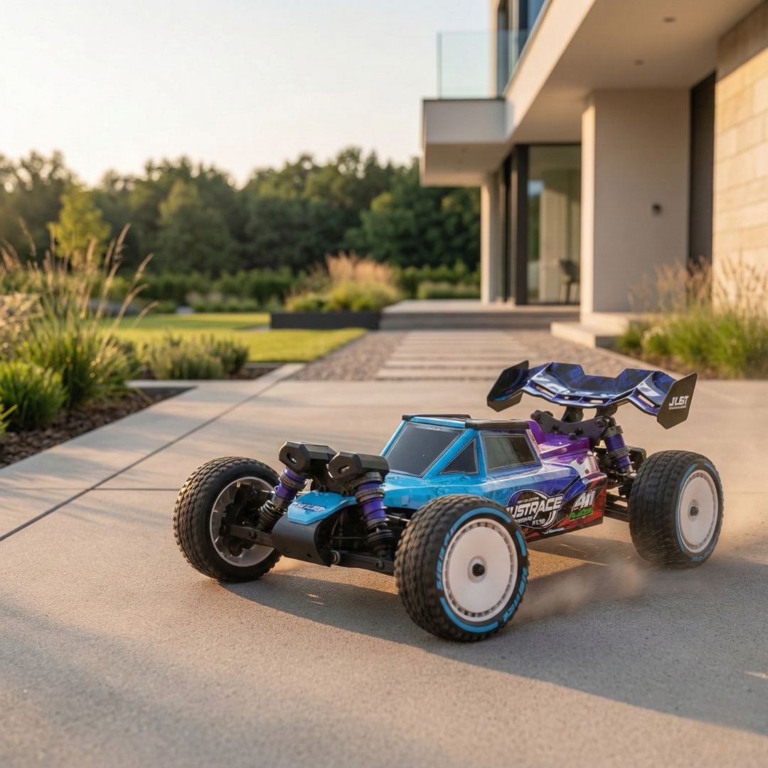 Coche de carreras RC todoterreno 4WD sin escobillas a escala 1:12 y alta velocidad