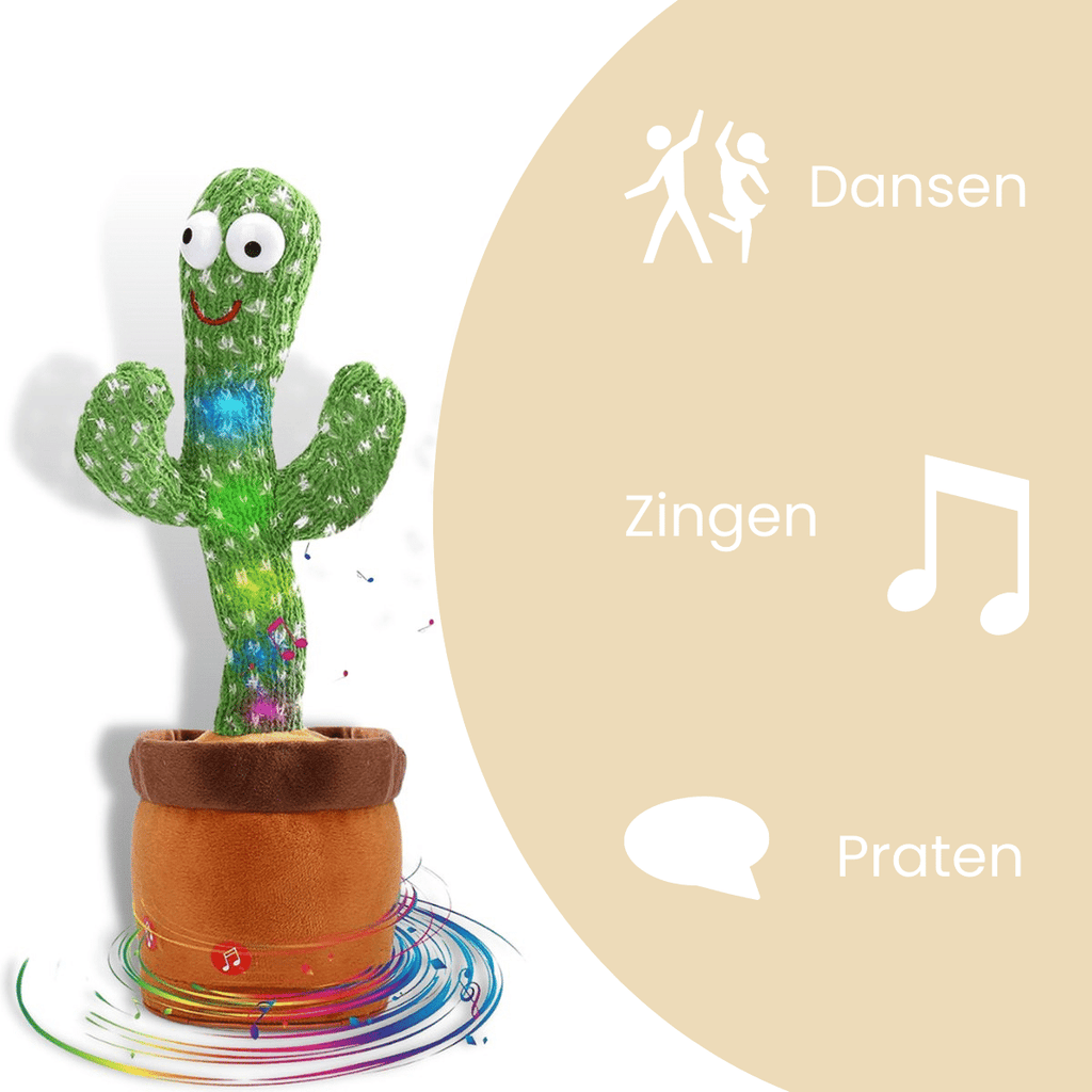 Happy Cactus παιχνίδι που χορεύει και ενεργοποιείται με ήχο — τραγουδά και κινείται