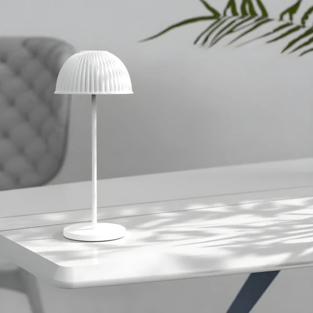 Nytera Mushroom LED Table Lamp With Soft Warm Glow For Living Rooms