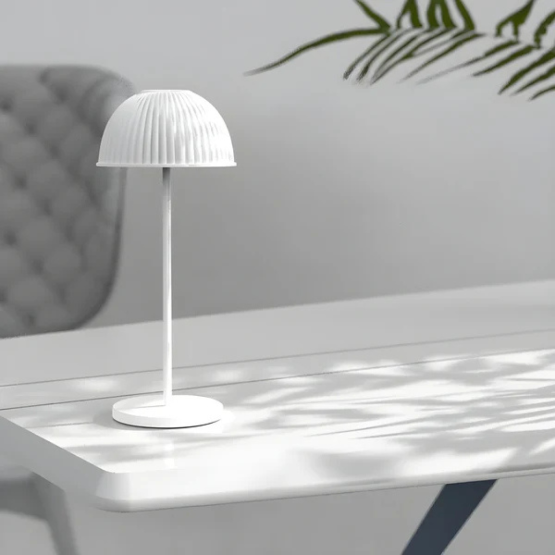 Nytera Mushroom LED Table Lamp With Soft Warm Glow For Living Rooms