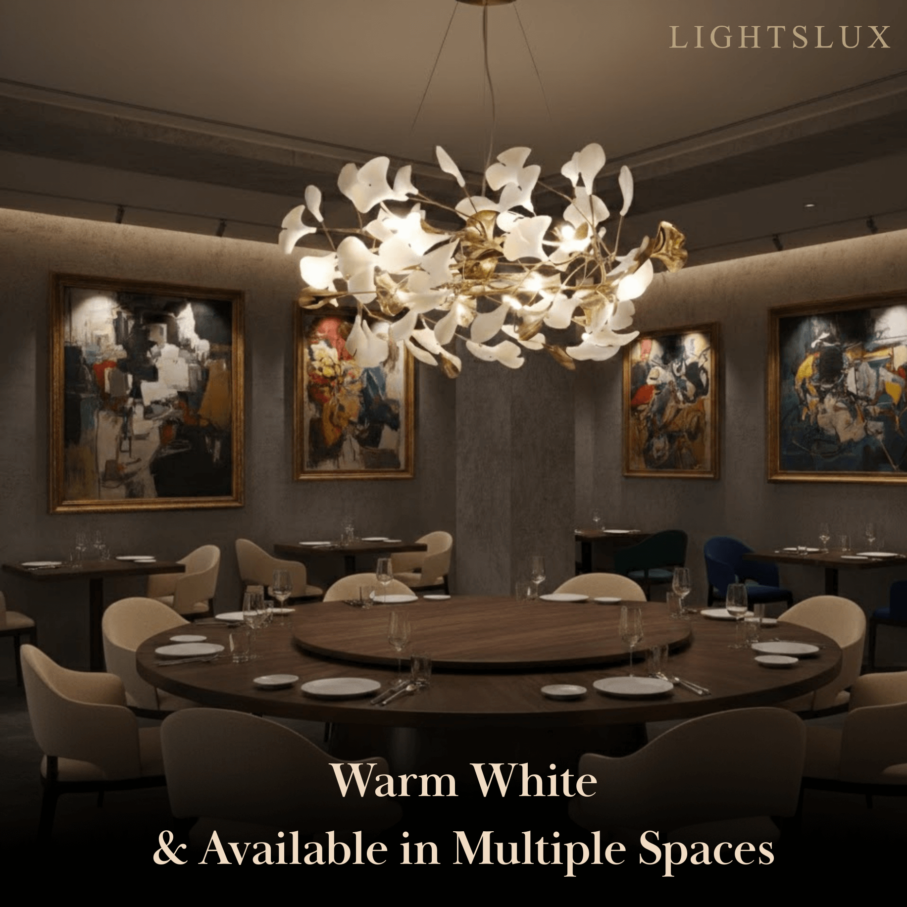 Art Deco Chandelier – Ceramic Design for Dining Room - Flindria