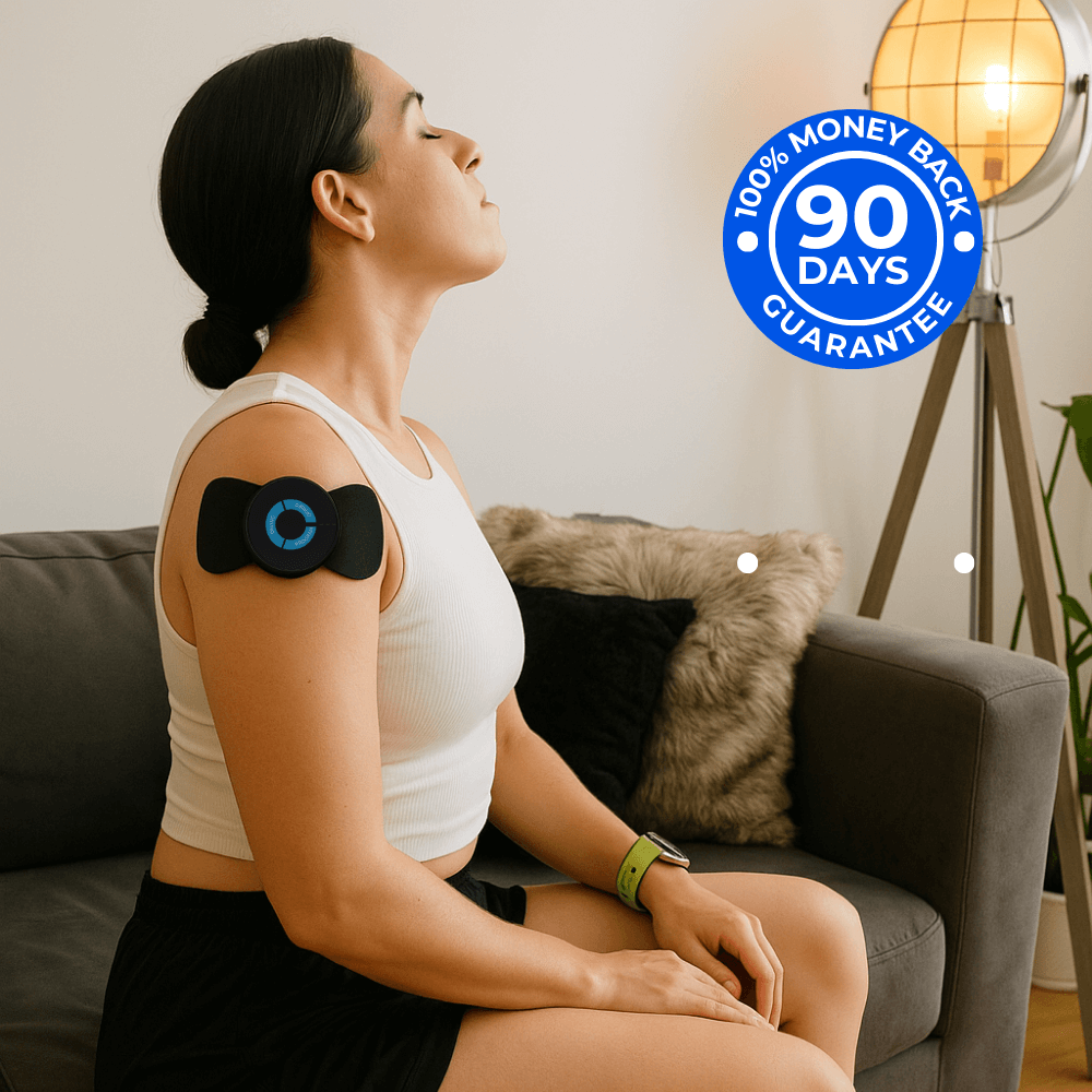 Tragbarer NMES-Muskelstimulator für Nacken und Rücken