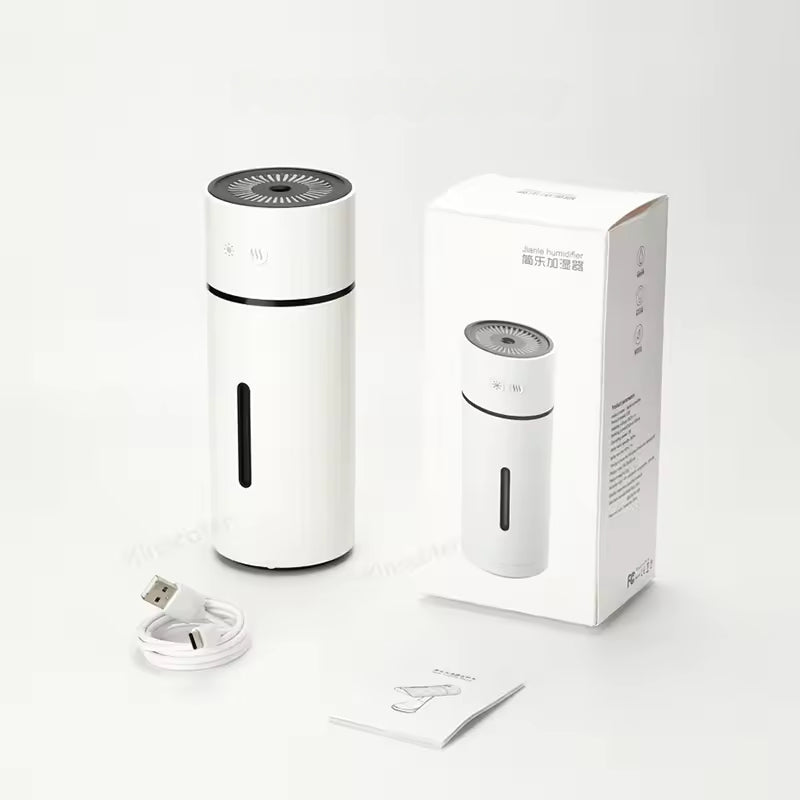 Humidificador ultrasónico de viaje recargable Aerolite — Diseño compacto, niebla silenciosa y brillo LED