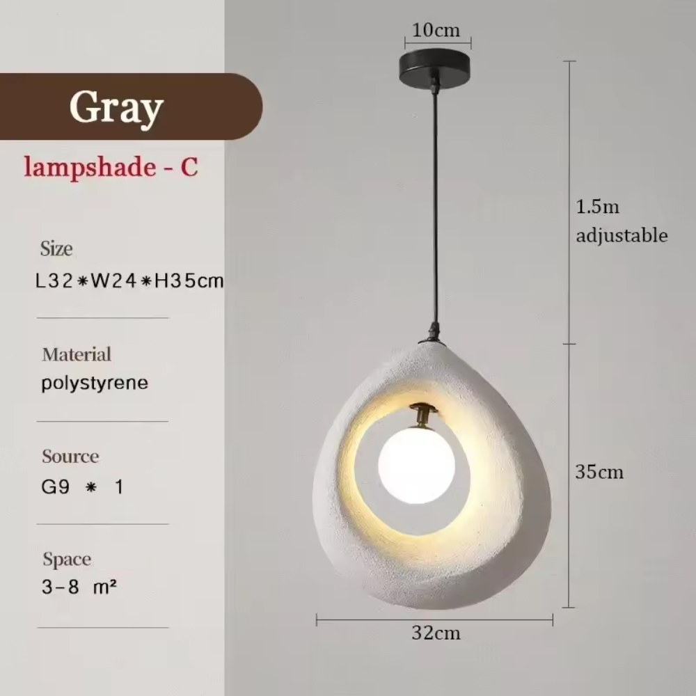 Arata Minimalist Pendant Light With Wabi Sabi Style For Homes