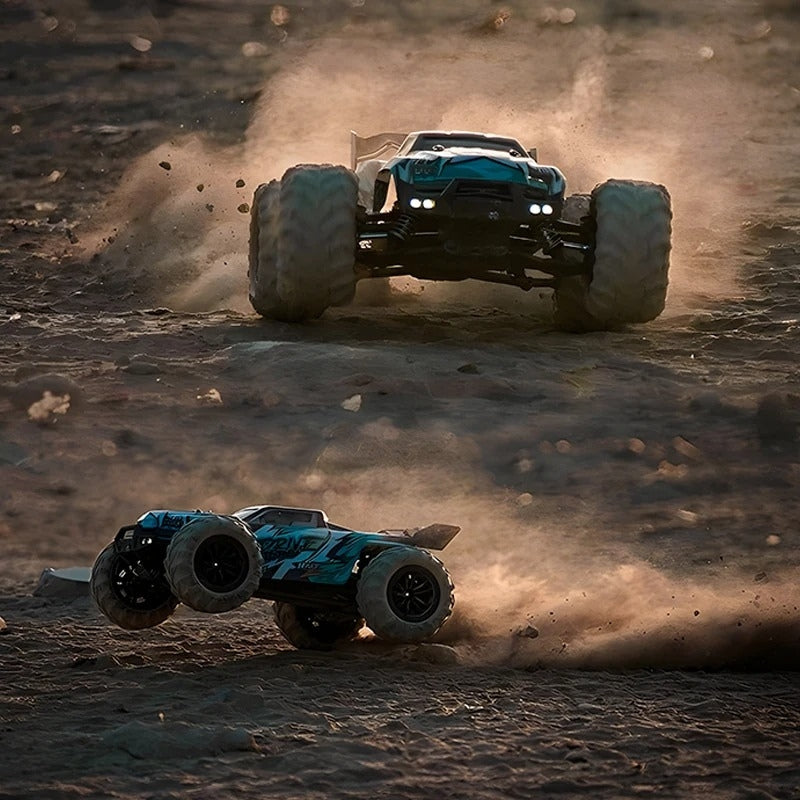 StormRift 1:16-skala 4WD-terrængående RC-lastbil — LED-fjernbetjening