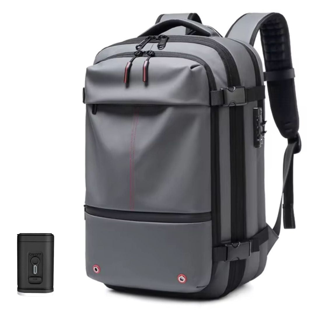 Reiserucksack mit Vakuumkompression - Design mit Einwegventil