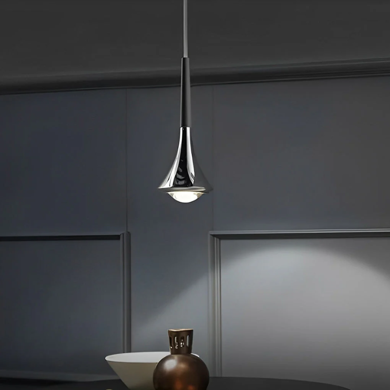 Lunora Teardrop Pendant Light With Matte Aluminum Finish Nordic Style