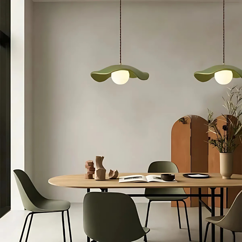Solara Pendant Light For Dining In Wabi Sabi Studio Style
