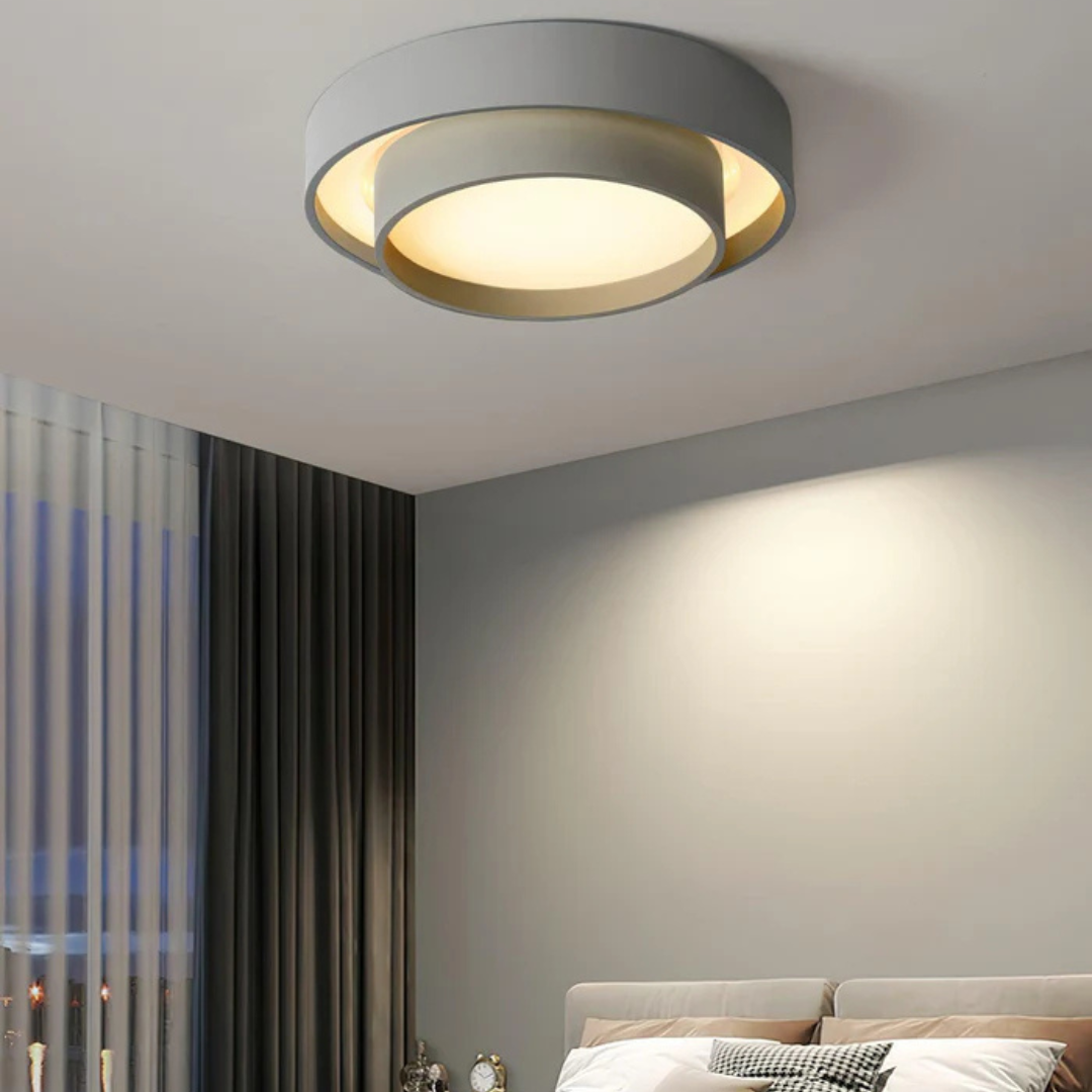 Luminária de Teto Moderna Lunara LED para Áreas de Quarto e Sala de Estar