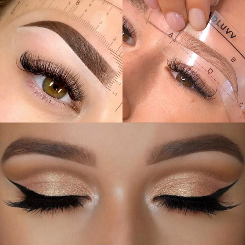 Kit de tampon à sourcils BrowMaster — Gabarits pour dessiner et coiffer les sourcils