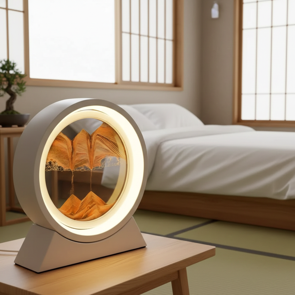 Stolní lampa s kinetickým pískem