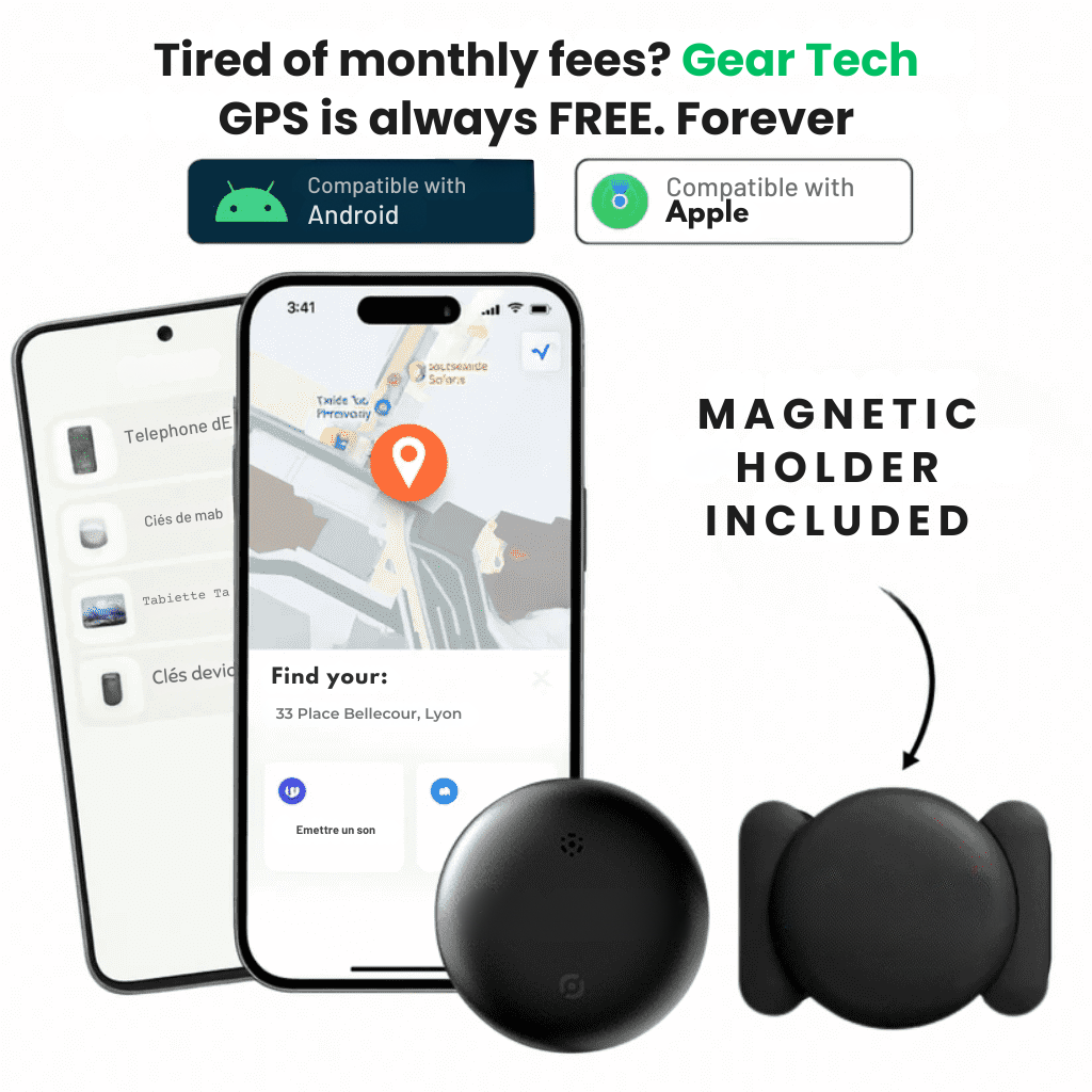 TrackSure GPS-tracker i realtid — kompatibel med Android og iOS, uden abonnement