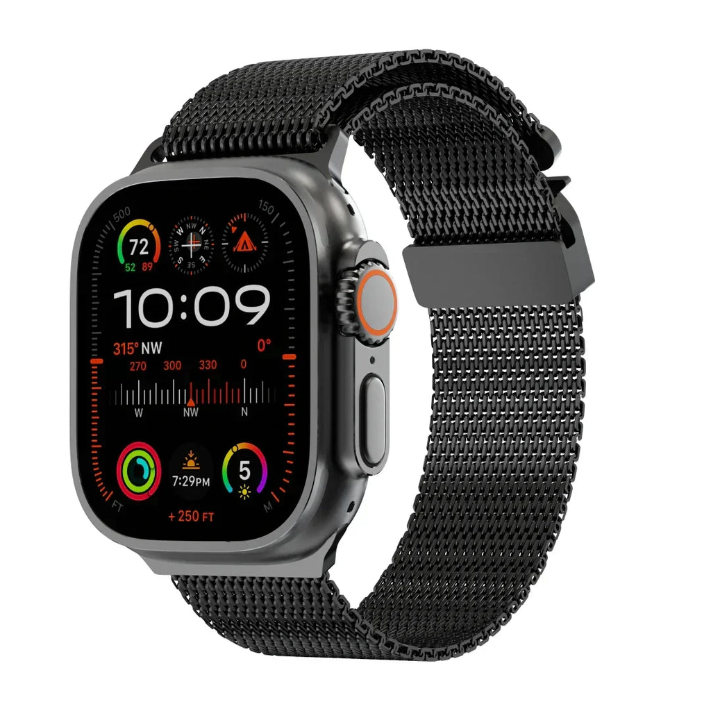 Milanese-rem i titanium til Apple Watch