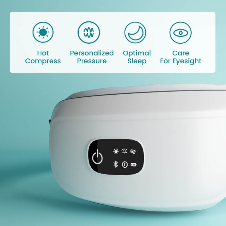Masajeador ocular NovaPulse Pro con presión de aire y calor suave