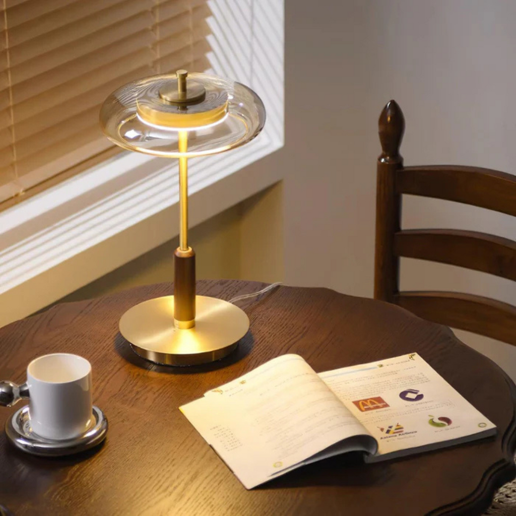 NovaLume Ambient LED Soft Glow Table Lamp For Living Room Spaces