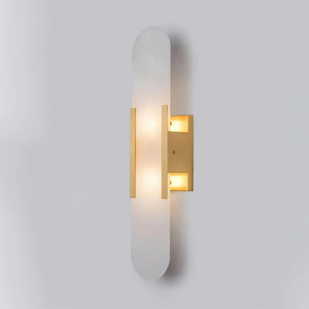 Aurora Marble Wall Light In Two Sizes For Ambient Indoor Atmosphere