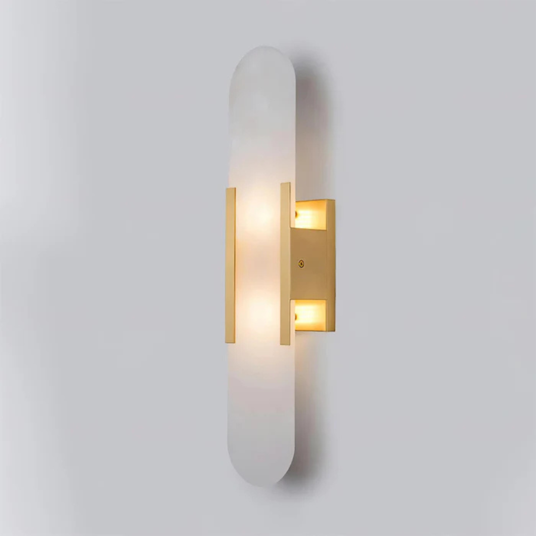 Aurora Marble Wall Light In Two Sizes For Ambient Indoor Atmosphere