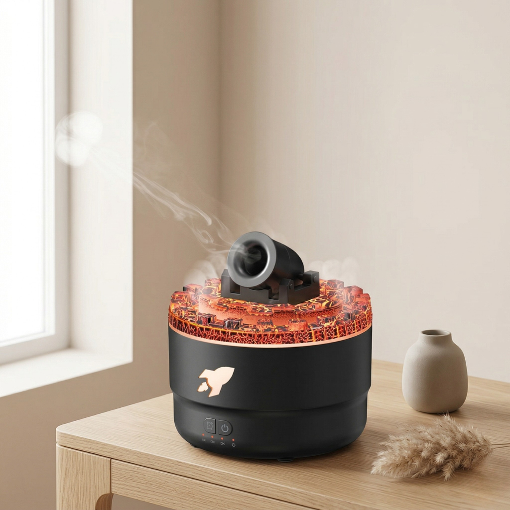 Kompaktní ultrazvukový aroma difuzér — integrovaný časovač, výstup jemné mlhy