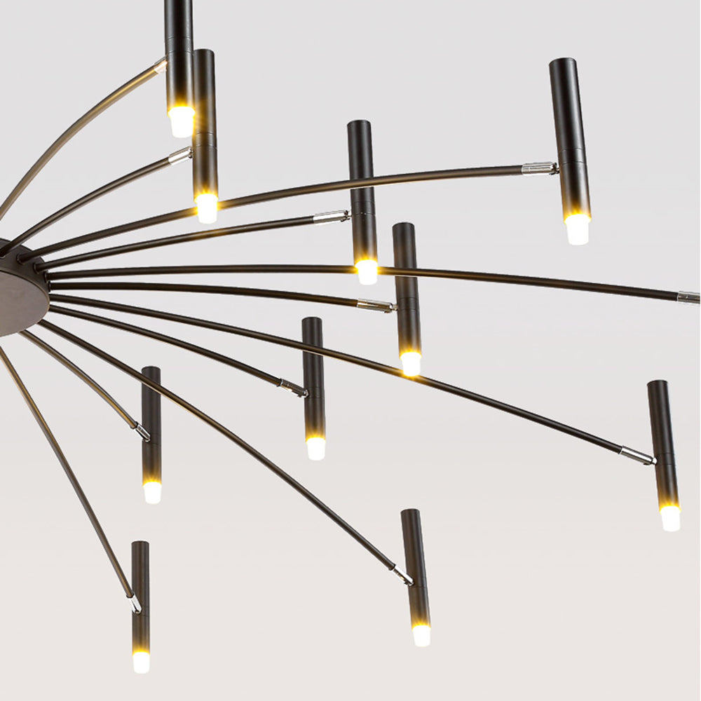 EvetteLuxe modern LED-taklampa — finish i guld och svart