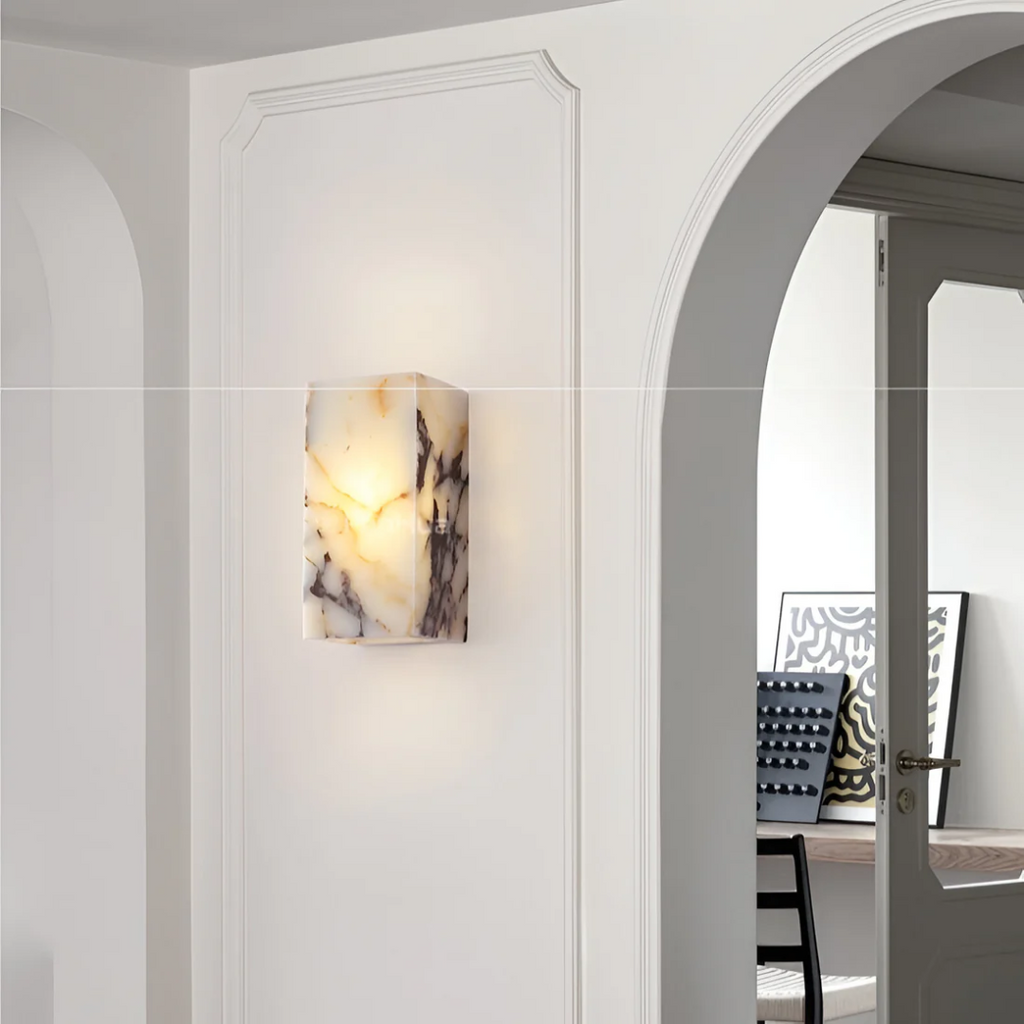 Aurelia Marble Wall Light With Soft Warm LED Glow For Cozy Ambience