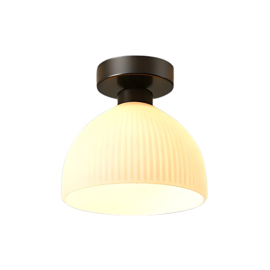 NovaGlass Contemporary Ceiling Light With Glass Shade For Interiors