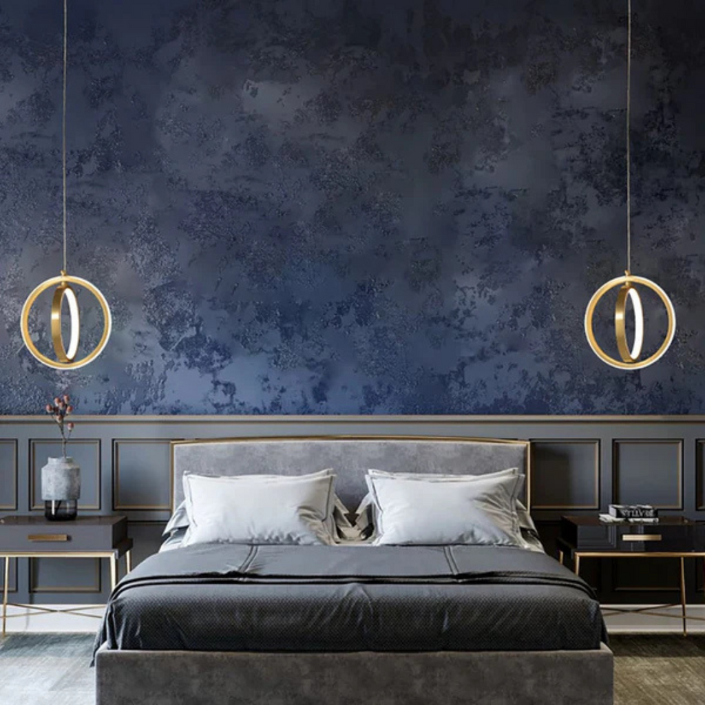 Novaeon Premium Pendelleuchte mit geometrischem LED in Gold