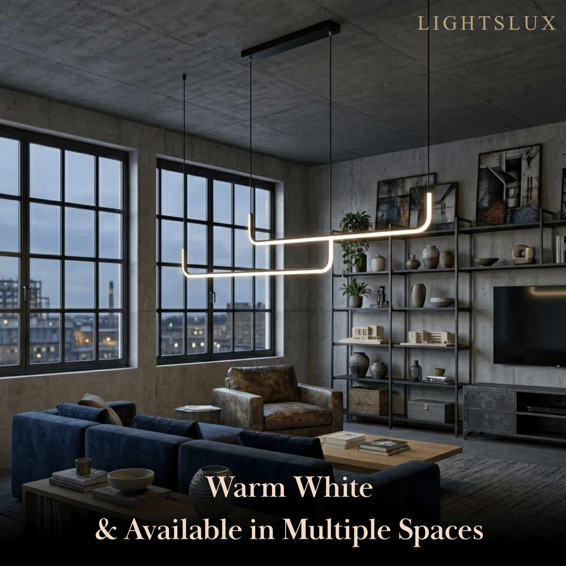 Minimalist Linear Pendant Light – Black/Gold Metal/Acrylic for Dining Room - Flindria