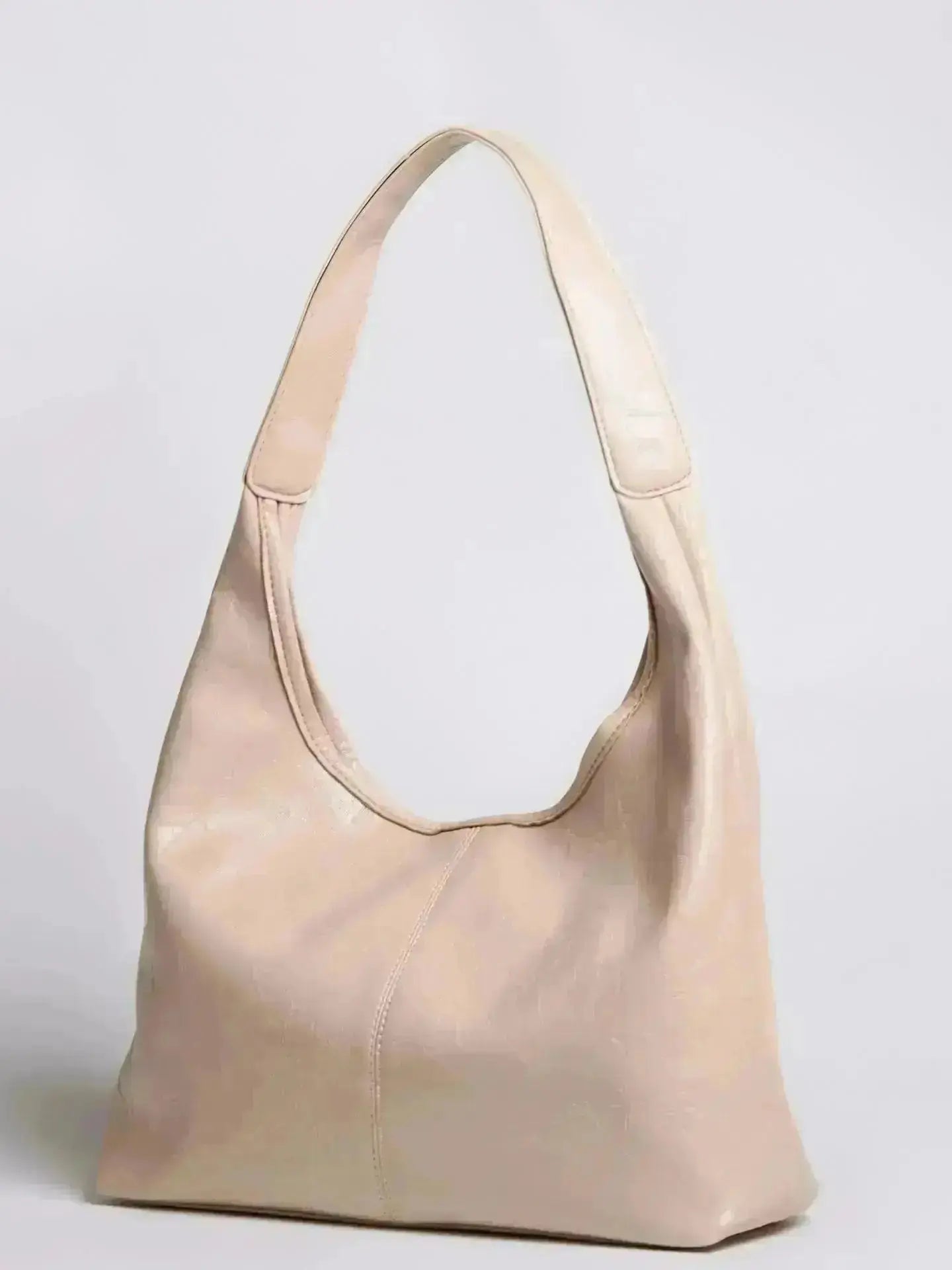 Saco de couro vintage envelhecido — inclui estojo de cosméticos