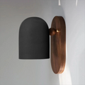 Lorentis Wall Lamp In Iron And Wood For Bedroom And Living Room