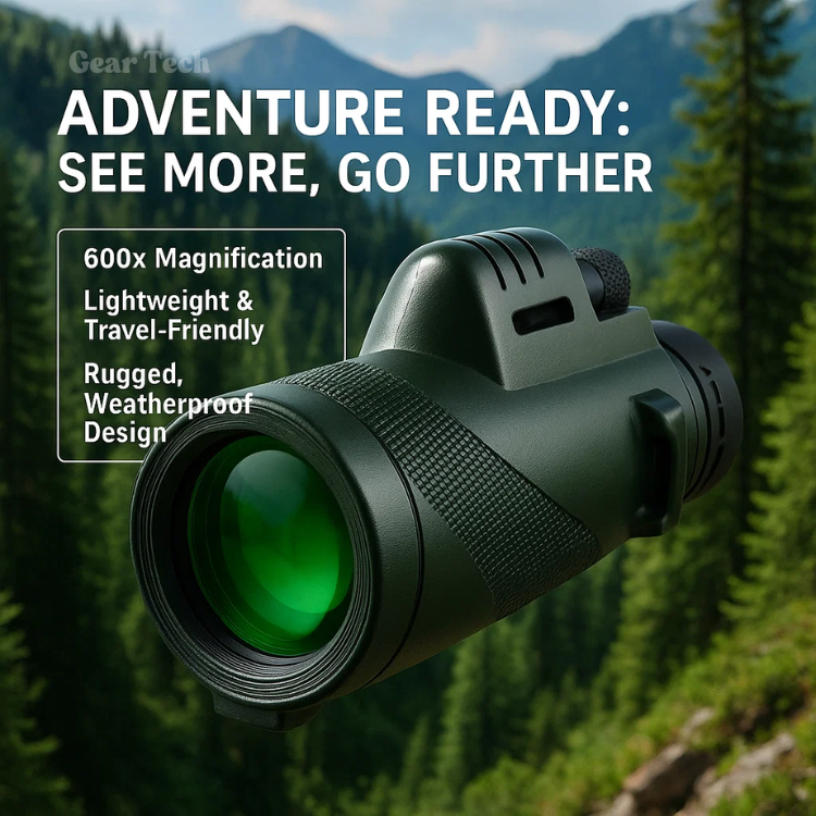 Arden 600x HD-monokikare — kompakt konstruktion, klar högupplöst optik