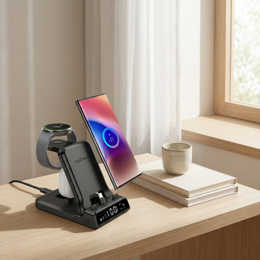 محور شحن متعدد الأجهزة USB-C من SwanScout 701S