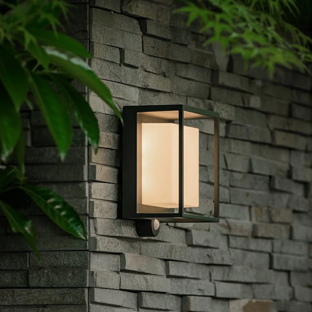 NovaLume Exterior Wall Light With Solar LED IP65 Waterproof