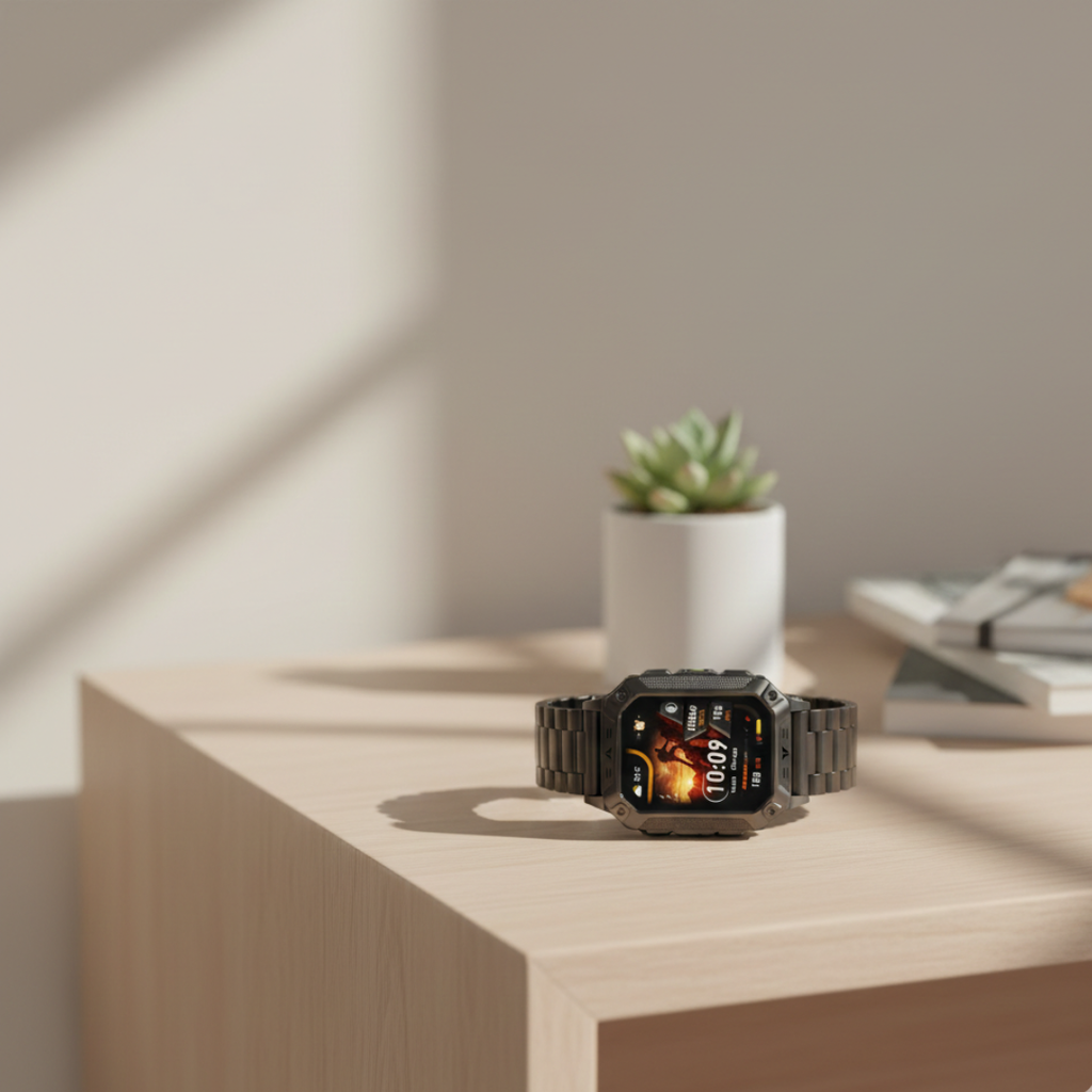 Voděodolné fitness chytré hodinky — AMOLED displej, nepřetržité sledování aktivity