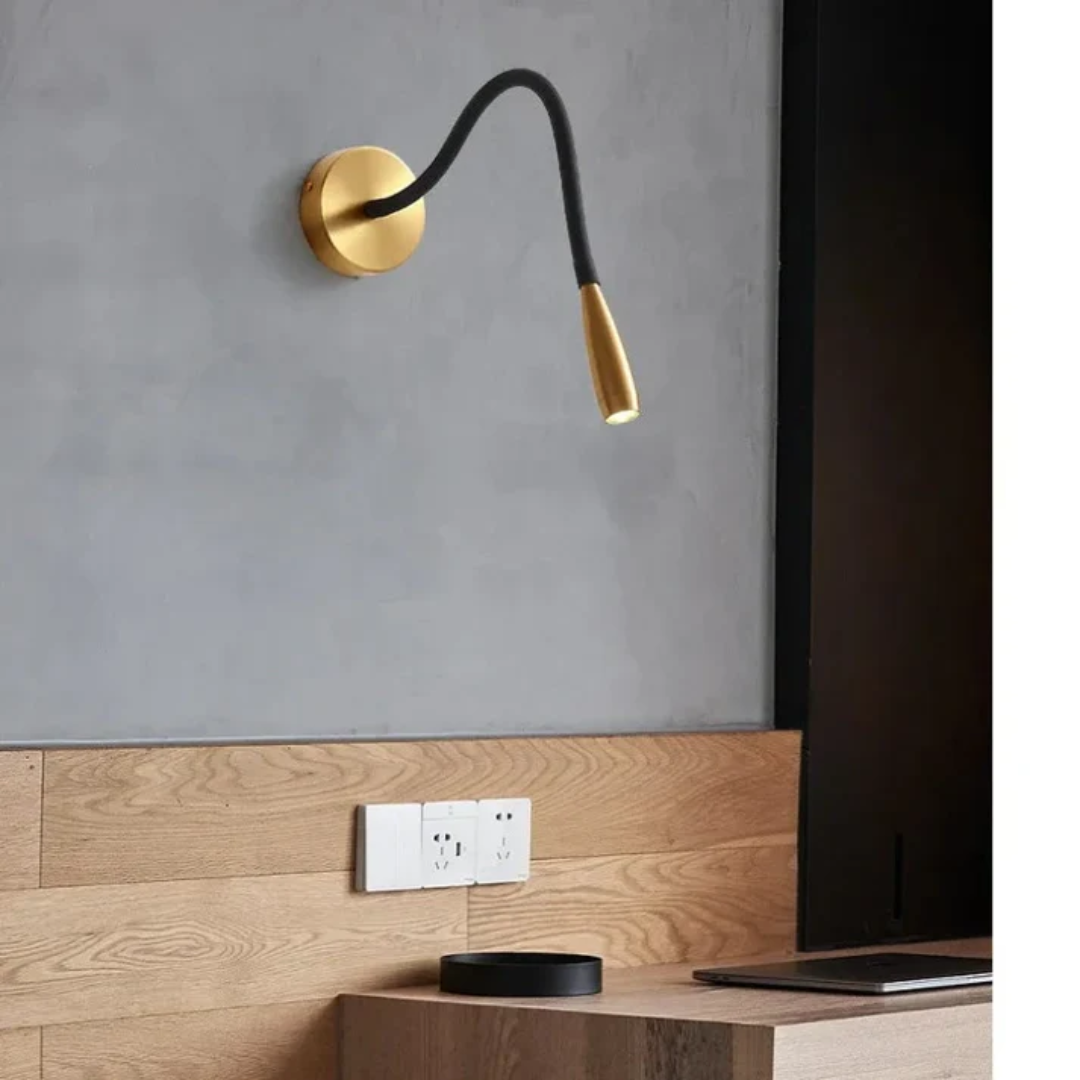 NovaLume LED Wall Lamp, Aluminum 10cm Square Fixture For Bedroom And Living Room