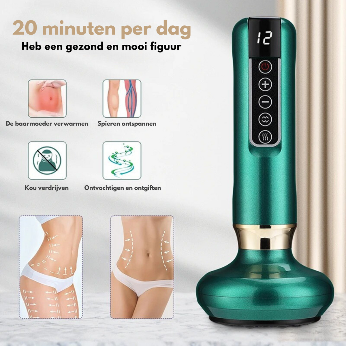 CelluLift Anti-Cellulite-Vakuummassagegerät für straffere Haut