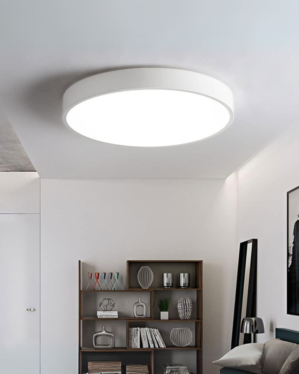 SolaraLume Minimal Modern Ceiling Light With Warm Ambient Glow