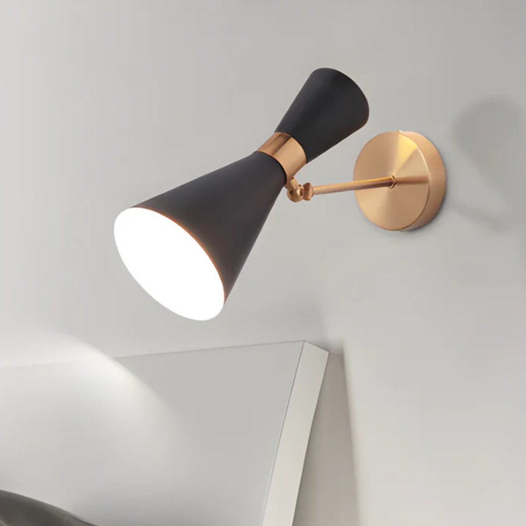 Vero Iron Minimalist Wall Light With E27 Socket Adjustable LED