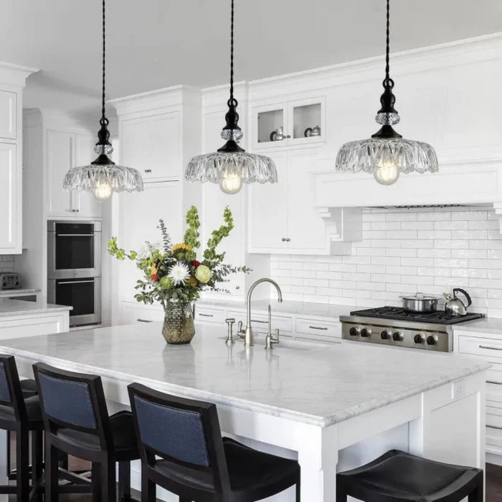 Astrae Glass Pendant Light With Retro Charm For Dining Areas