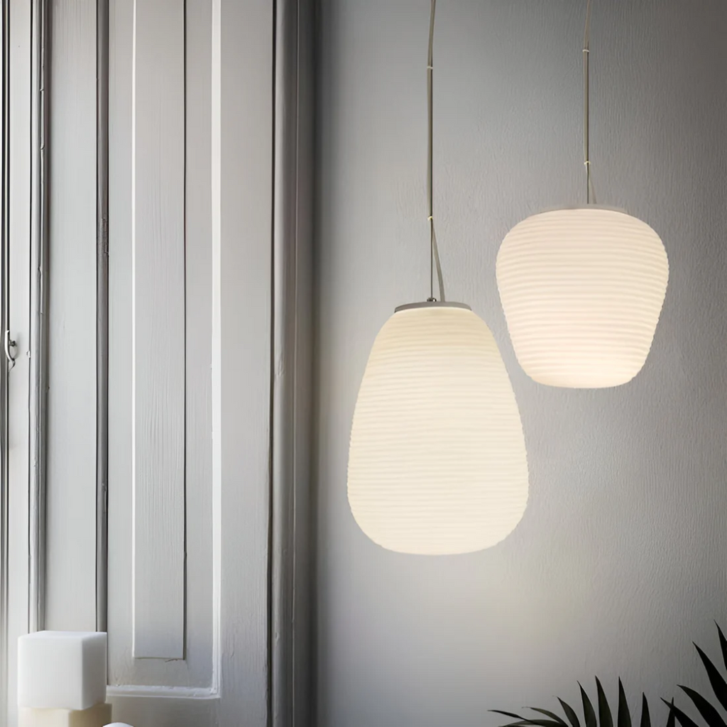 Asteri Opal Nordic Glas Pendelleuchte für Esszimmer-Ambiente