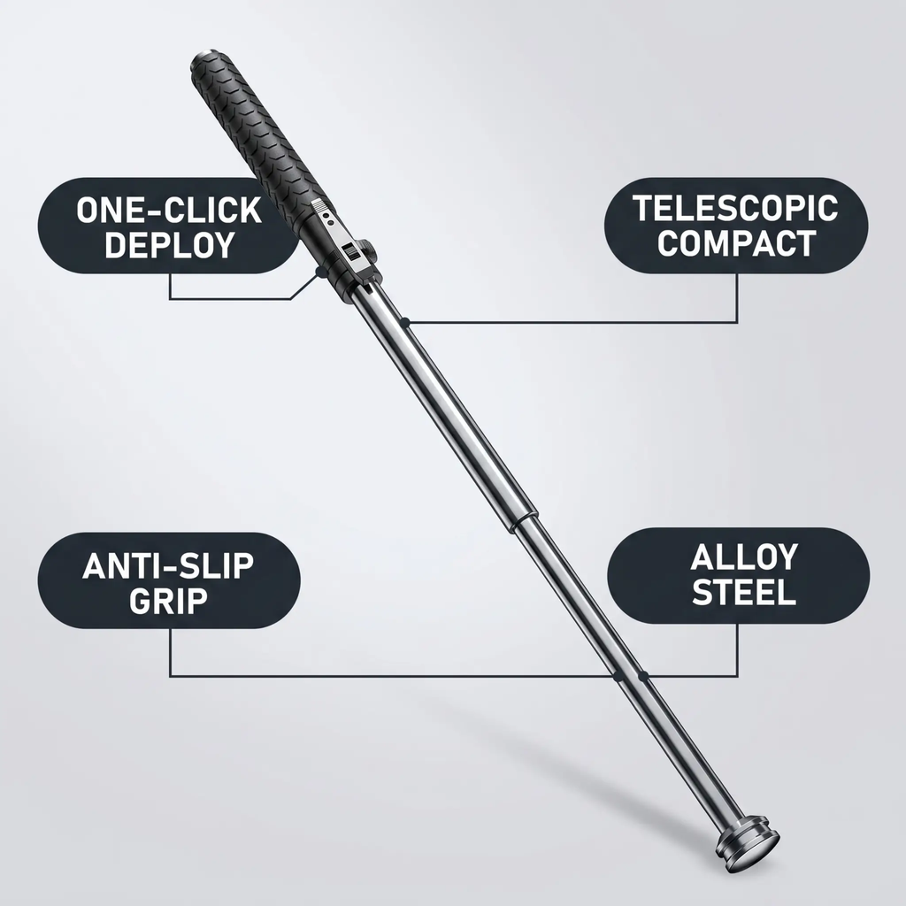Self-Defense Walking Cane – Automatic Stability Anti-Slip & Tactical | Filindra