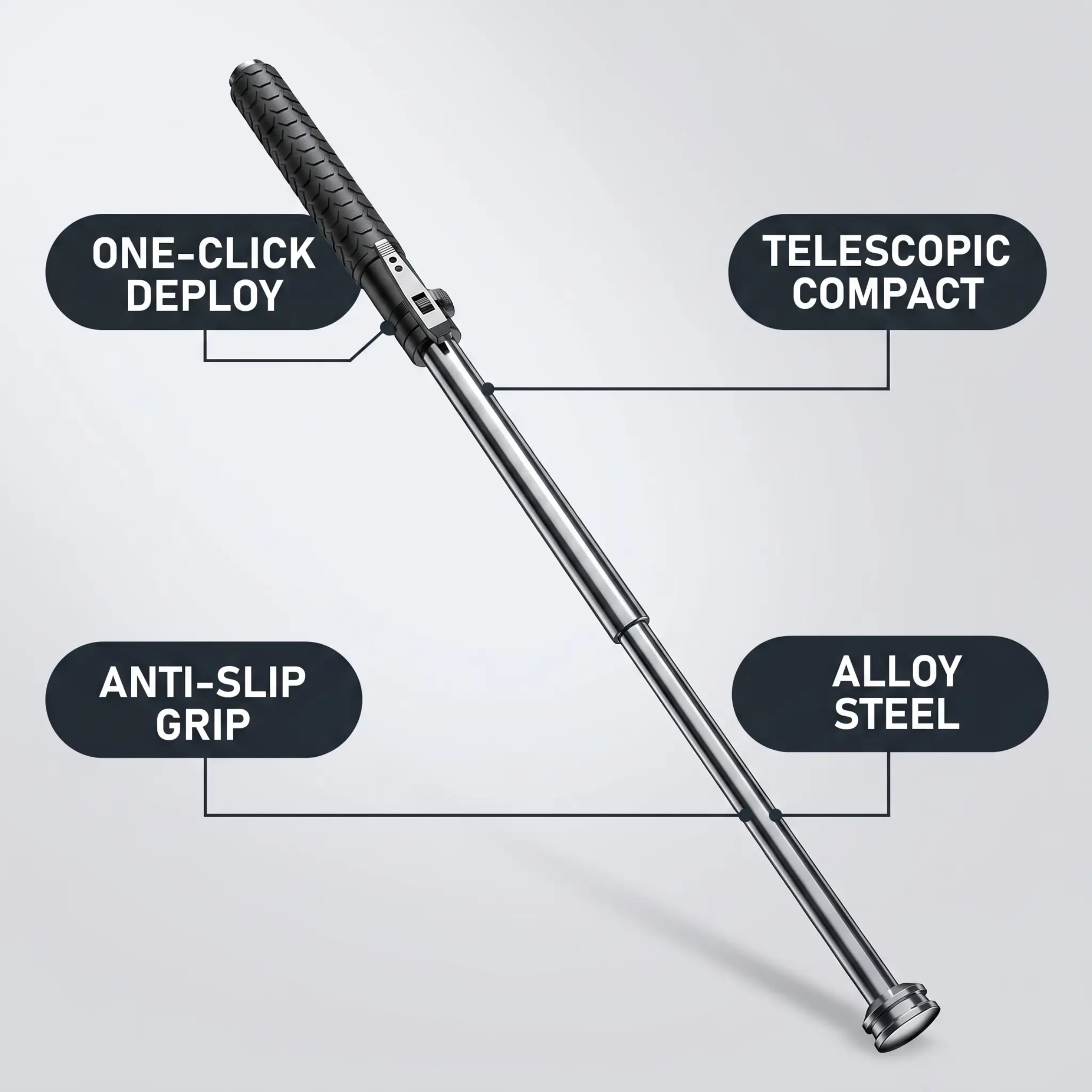 Self-Defense Walking Cane – Automatic Stability Anti-Slip & Tactical | Filindra